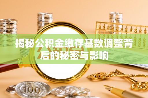 堆龙德庆揭秘公积金缴存基数调整背后的秘密与影响
