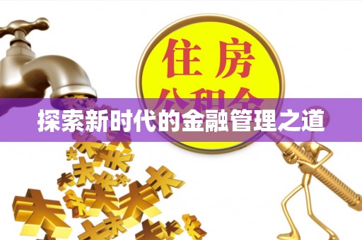 沙河探索新时代的金融管理之道