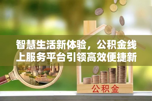 乐平智慧生活新体验，公积金线上服务平台引领高效便捷新时代