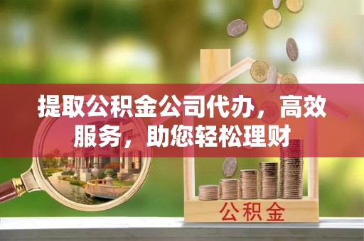 梁子湖提取公积金公司代办，高效服务，助您轻松理财