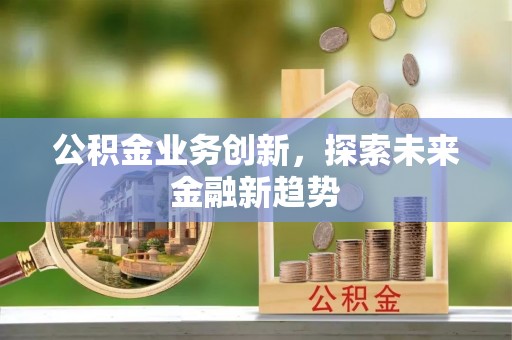 梓潼公积金业务创新，探索未来金融新趋势