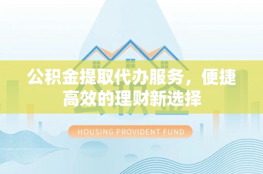 指导公积金提取代办服务，便捷高效的理财新选择