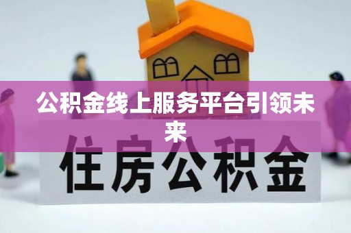 鼎城公积金线上服务平台引领未来